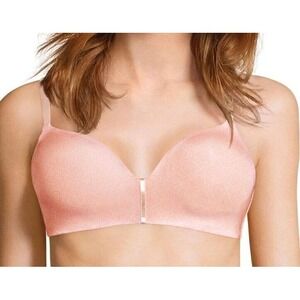 Maidenform One Fabulous Fit 2.0 Wireless Bra 40D Soft Pink Medallion Print